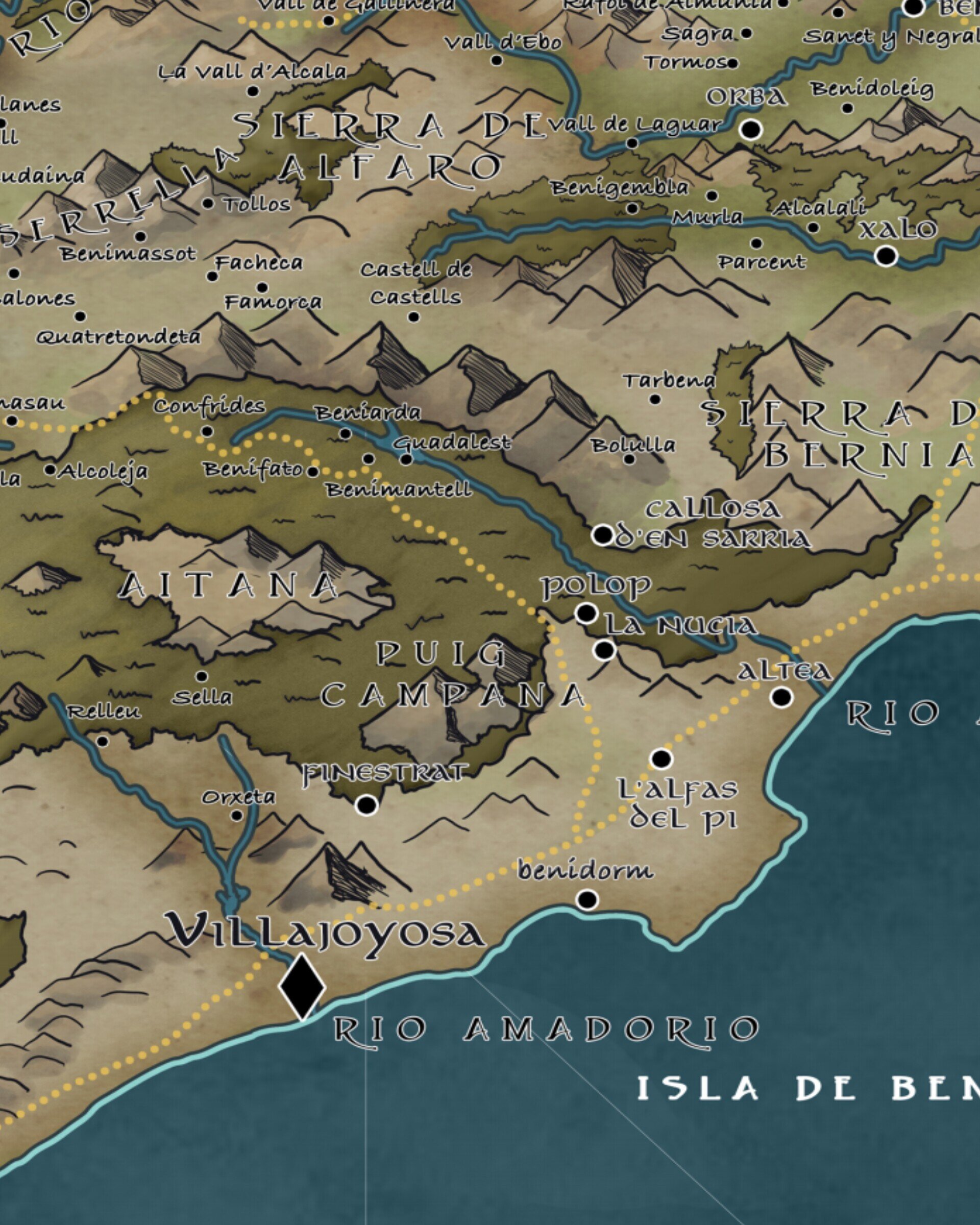 Mapa Provincia de Alicante - 5