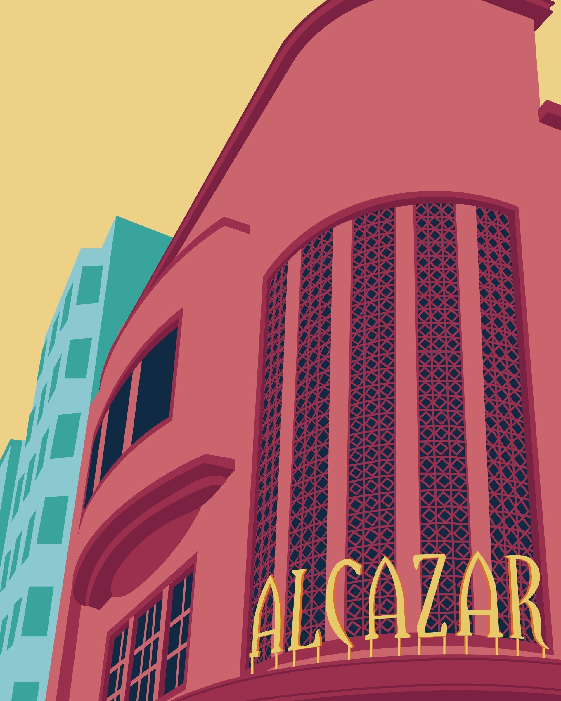Print Antiguos Cines Alcazar - 2