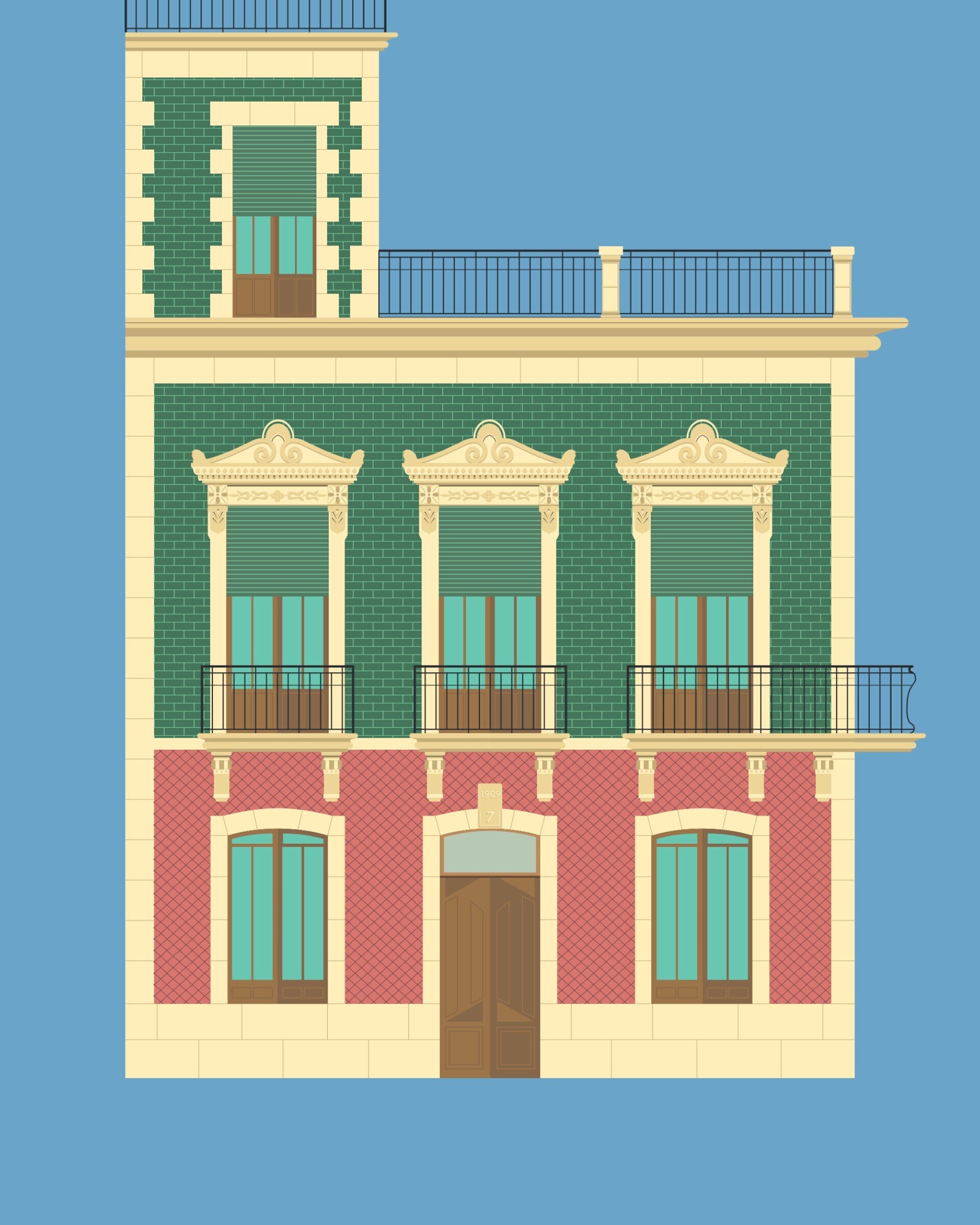 Print Casa en el Raval - 2