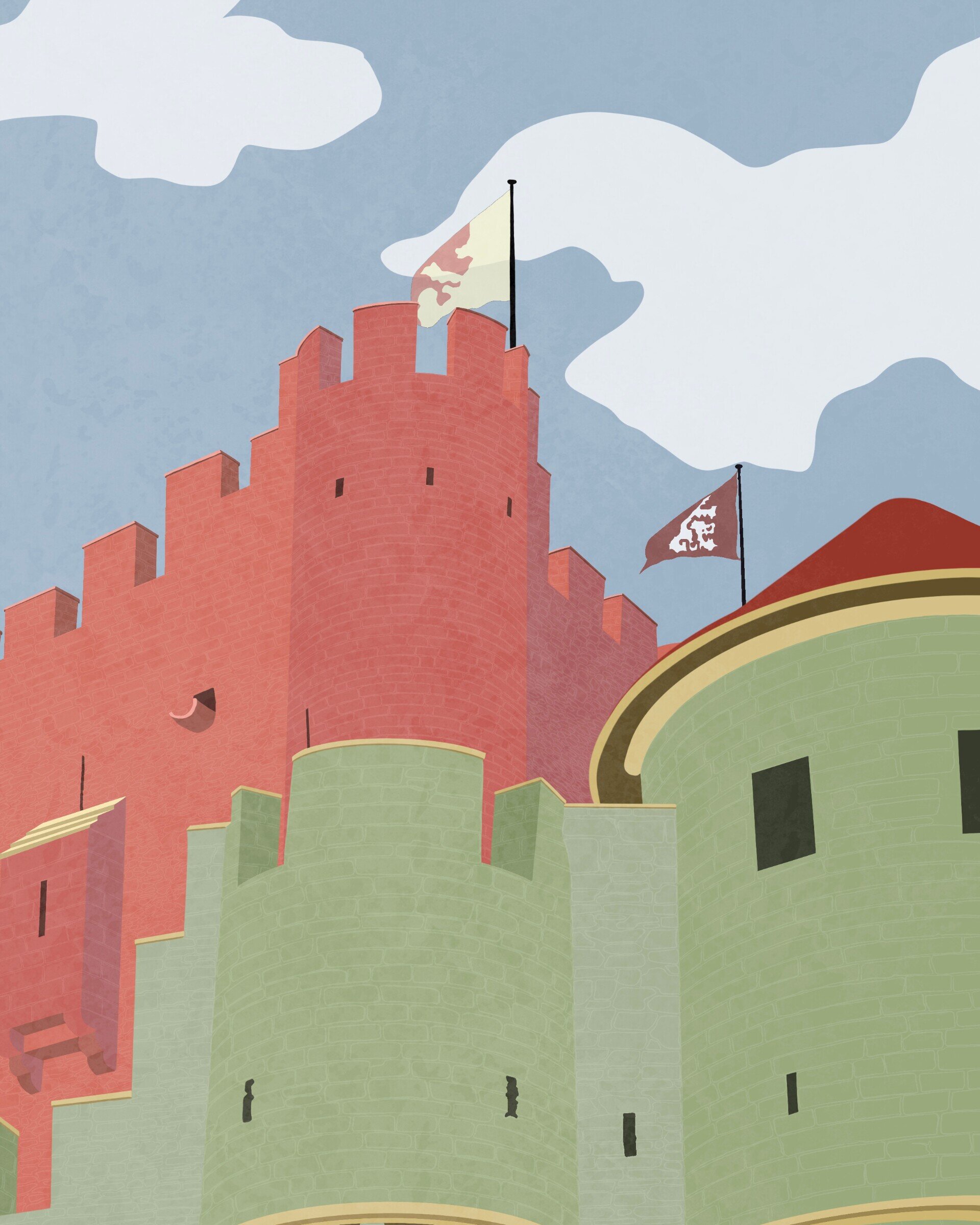 Print Castillo de Gravensteen de Gante - 3
