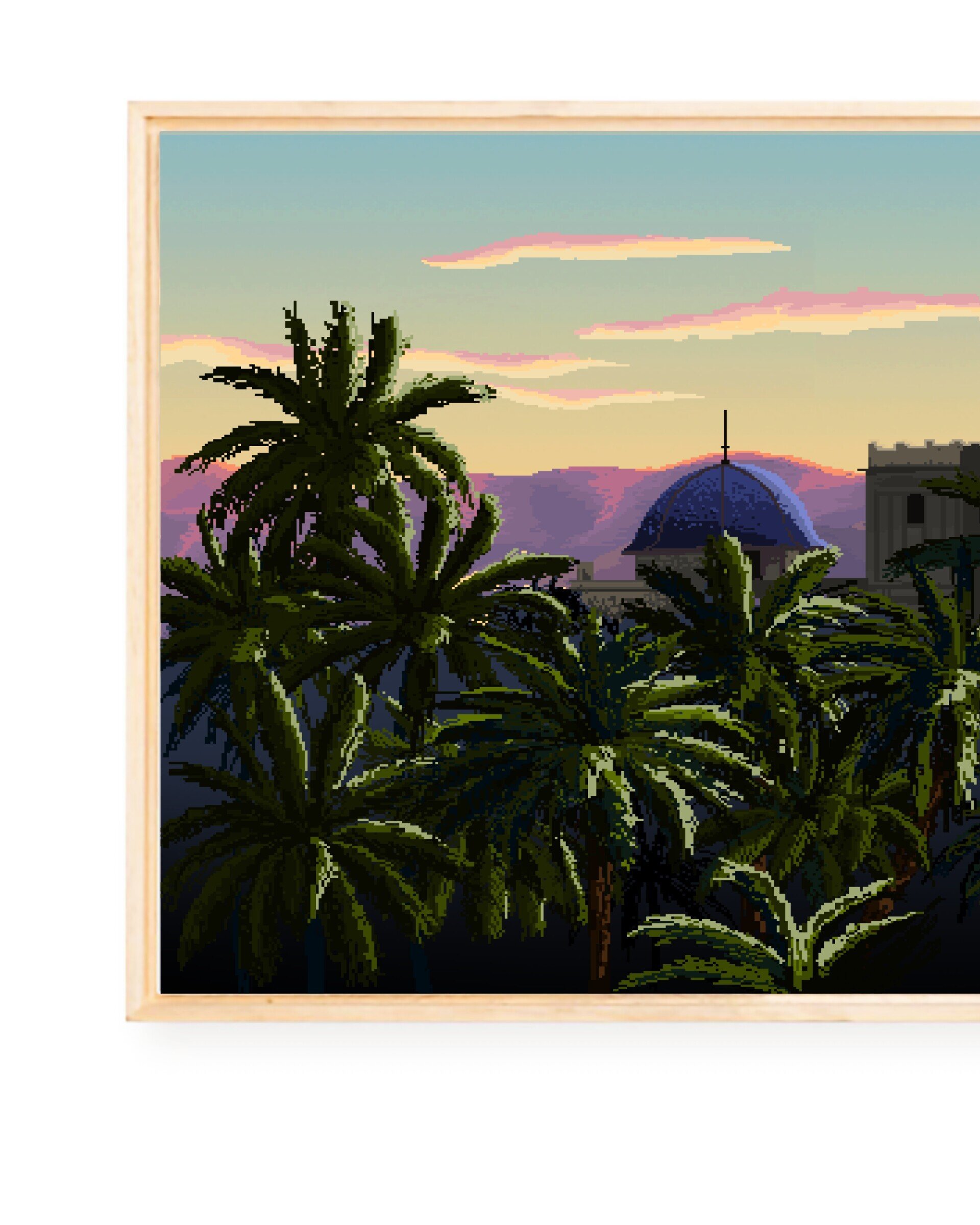 Cabecero Pixelart El Palmeral - 2