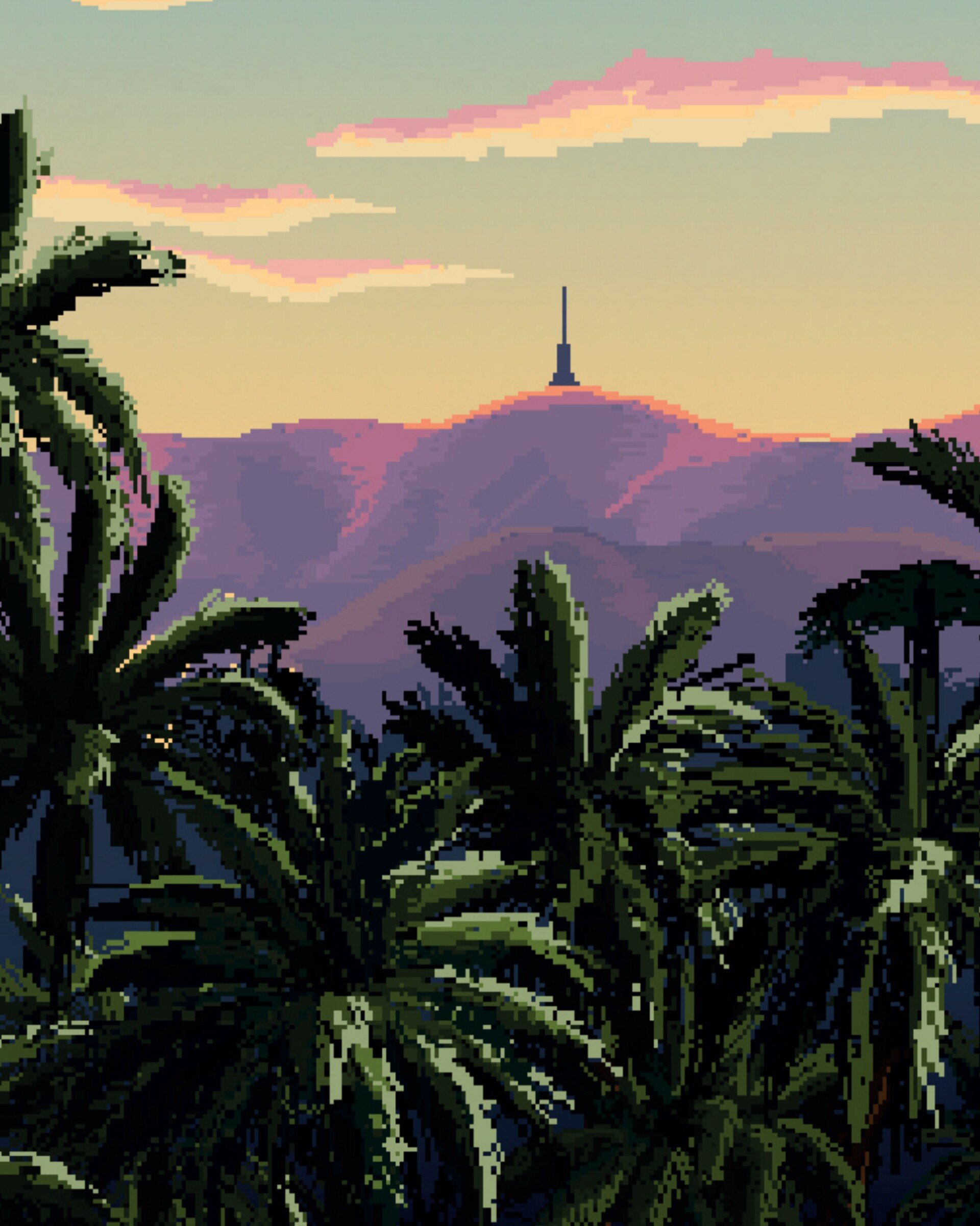 Print Pixelart el Palmeral - 2